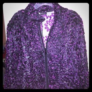 Large Damee Inc Purple and black jacket and shell